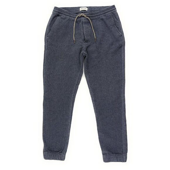 Taylor Stitch Apres Pants Waffle Knit Textured Joggers Size Medium Blue - Picture 1 of 9